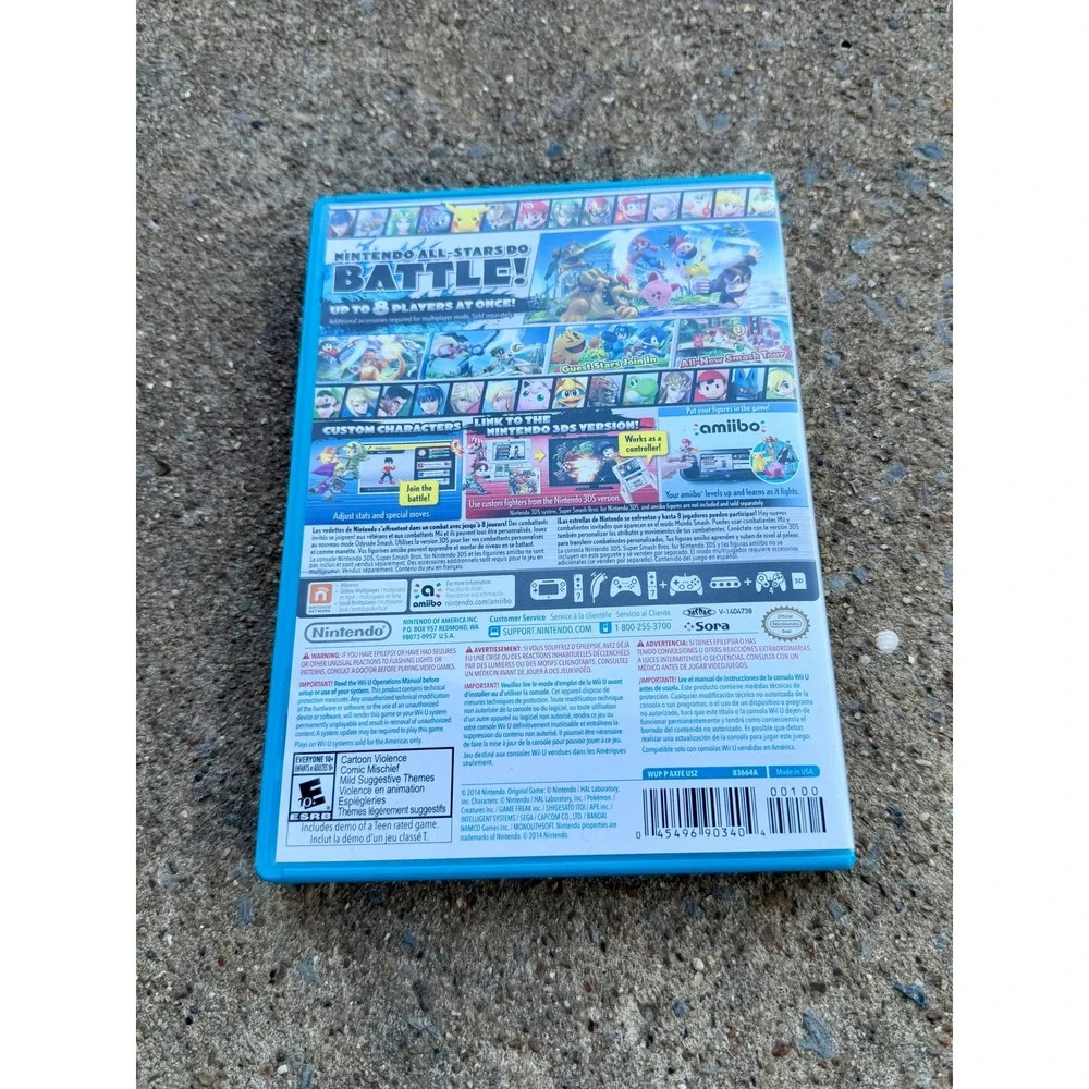 Super Smash Bros for Nintendo Wii U Complete with Manual WUP P AXFE USZ